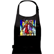 Vitráž - Ježíš a kříž