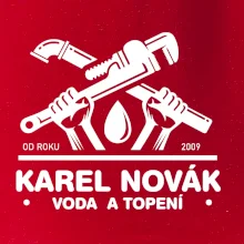 Instalatér - Překřížené klíče vlastní nápis