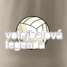 Volejbalová legenda - bílé písmo