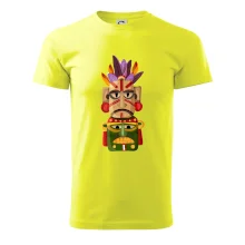 Mayové maska s peřím