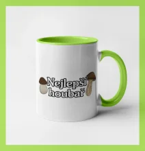 Nejlepší houbař - nápis s houbama