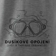 Dusíkové opojení potápěčská maska s vlnícími se linkami