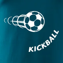 Kickball nápis šikmo