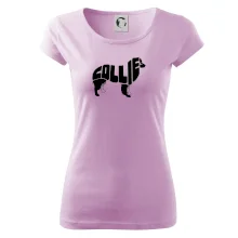 Border kolie písmo v těle