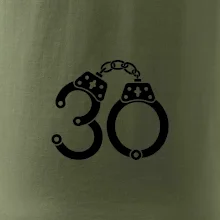 Narozeninové tričko pro policajta - pouta 30