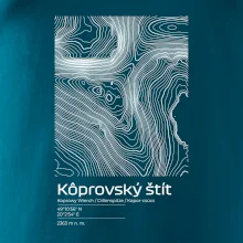Kôprovský štít - vrstevnice v obdélníku
