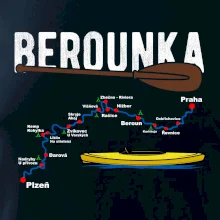 Mapa řeky Berounky