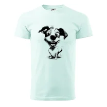 Černobílá karikatura Jack Russell teriér