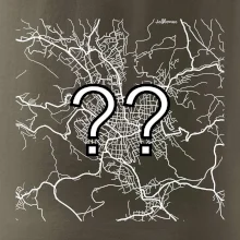 Mapy měst černobílé - Vaše město