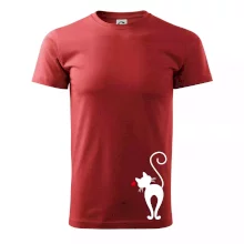 Zamilovaná kočka zezadu