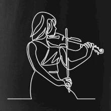 Houslistka jedním tahem