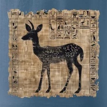 Egyptské hieroglyfy srnka