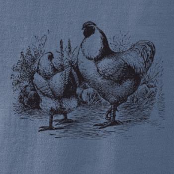 Slepičí rodina malovaná