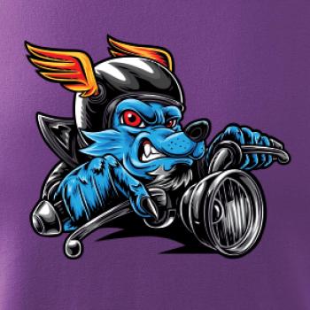 Motorkář vlk Motorkář vlk
