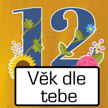 Květinové číslo kreslené - vlastní věk