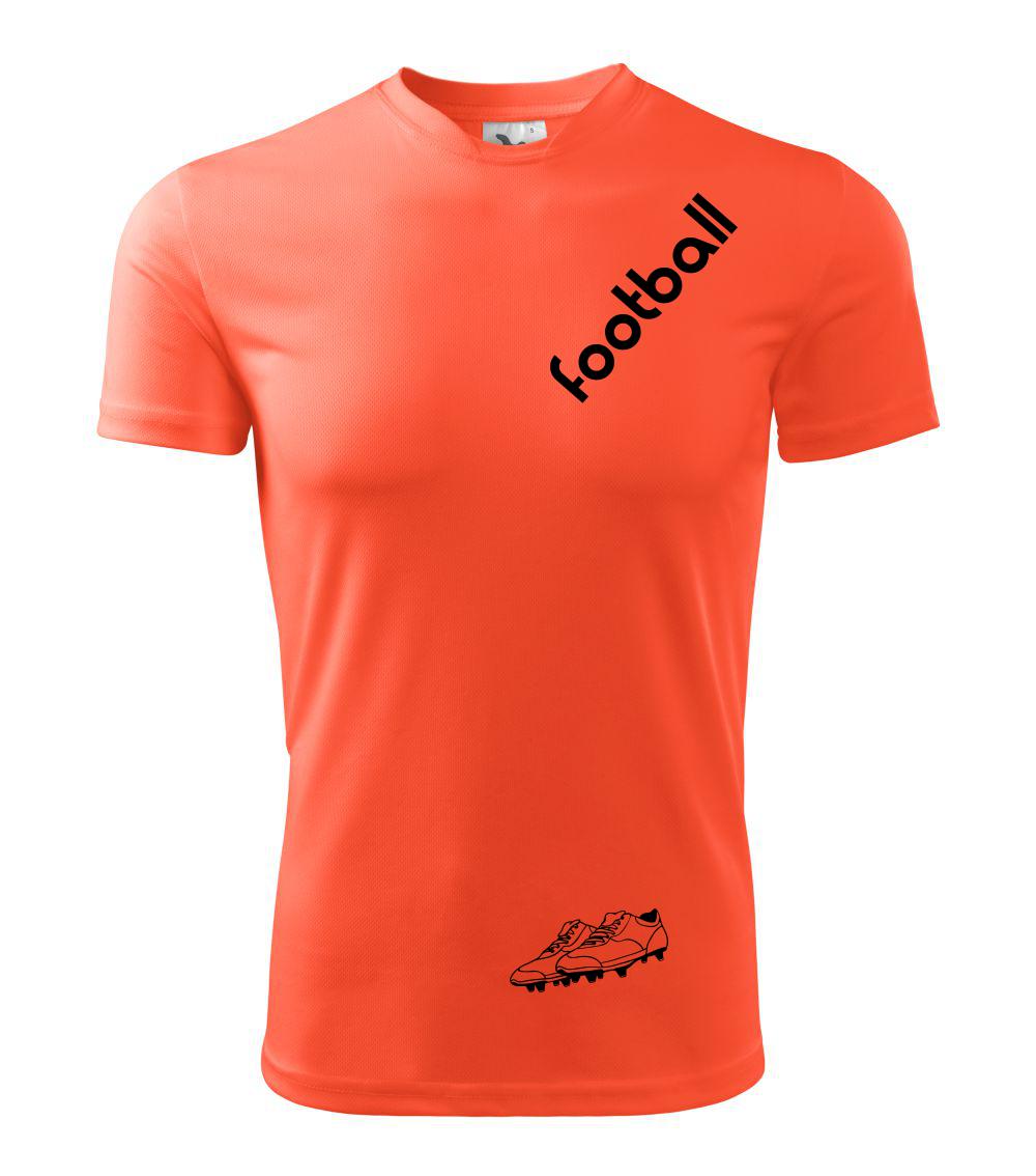 FOOTBALL nápis šikmo - Pánské triko Fantasy sportovní (dresovina)