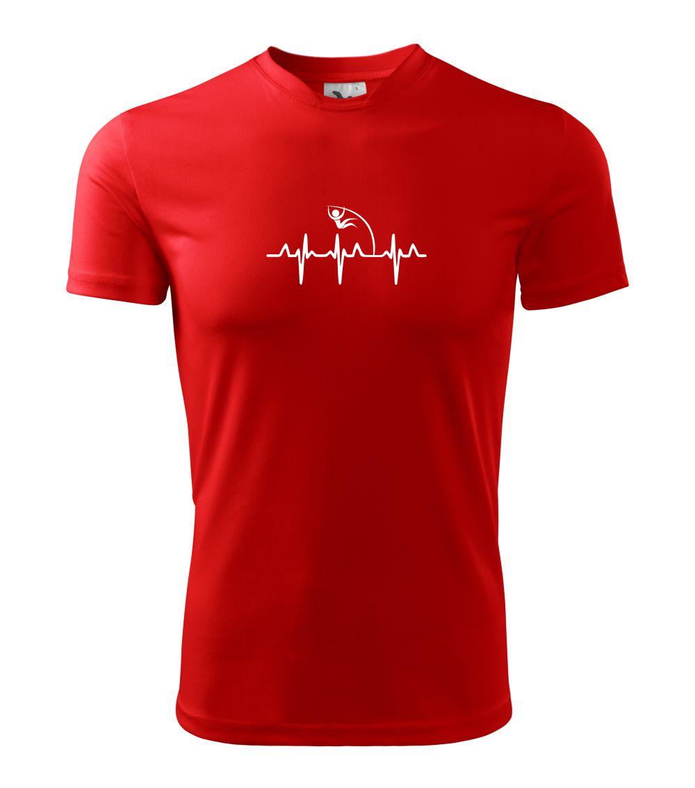 EKG skok o tyči - Pánské triko Fantasy sportovní (dresovina)