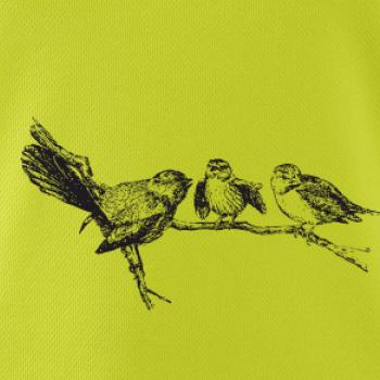 Ptáčci na větvi malovaní