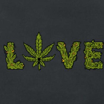Konopí nápis love Konopí nápis love