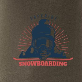 Freeride snowboarding lebka