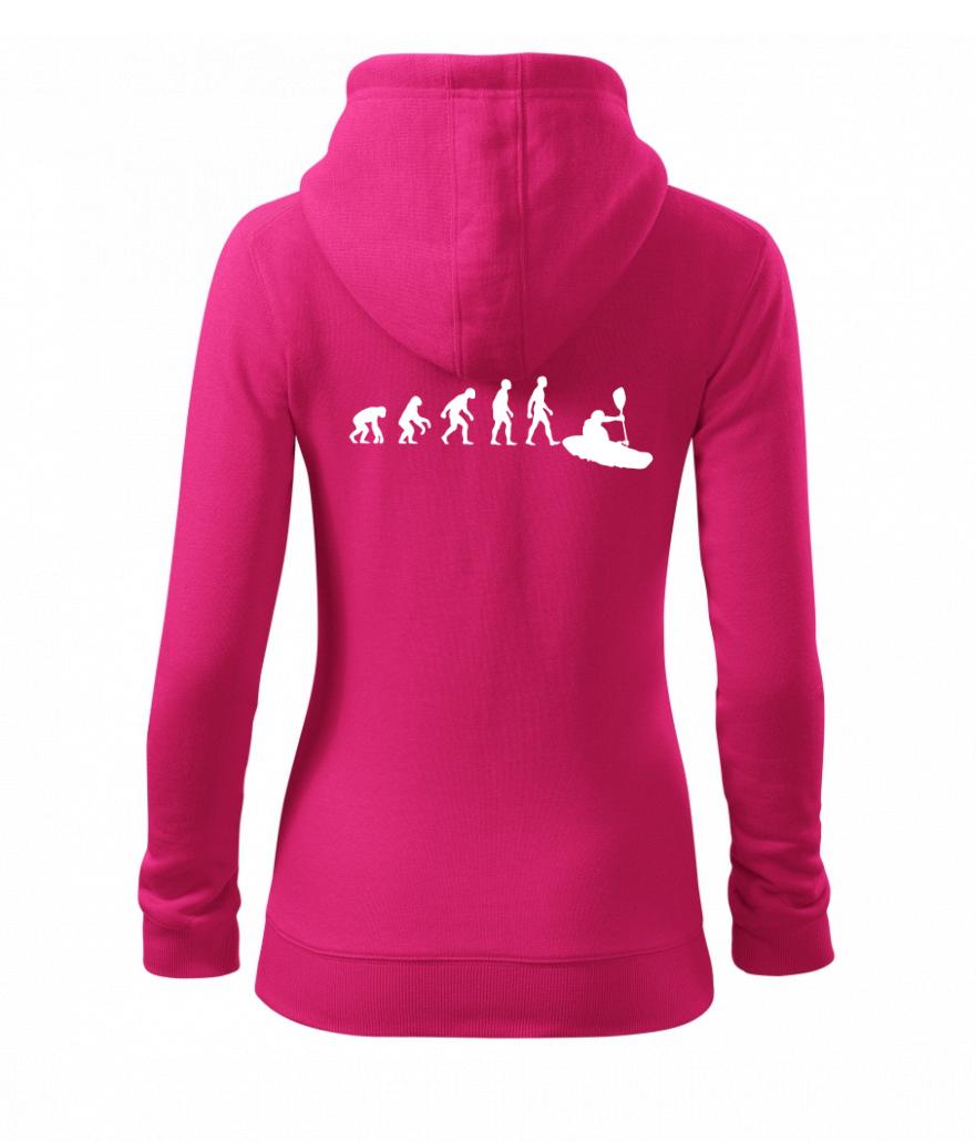 Evoluce kajak - Dámská mikina trendy zipper s kapucí