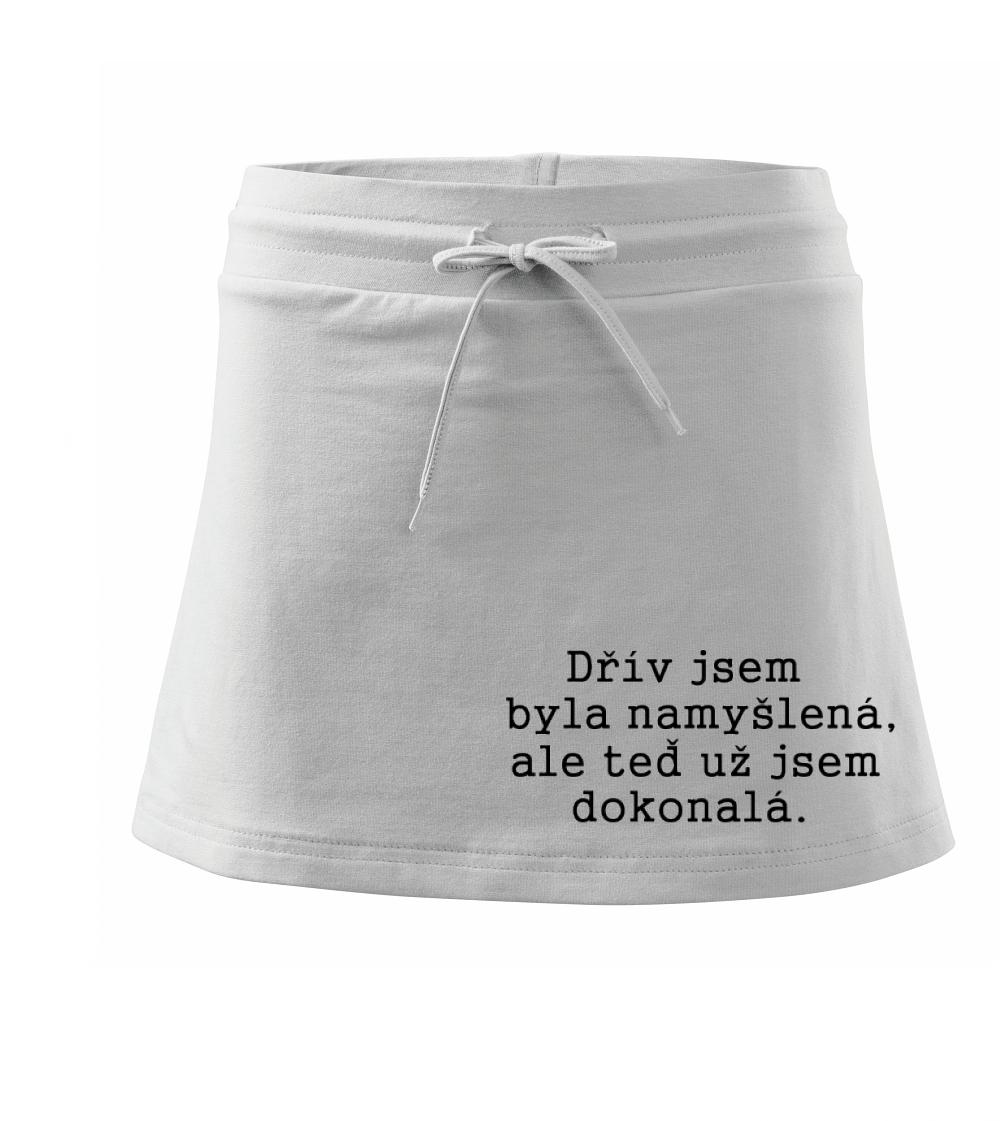 Jsem dokonalá - Sportovní sukně - two in one