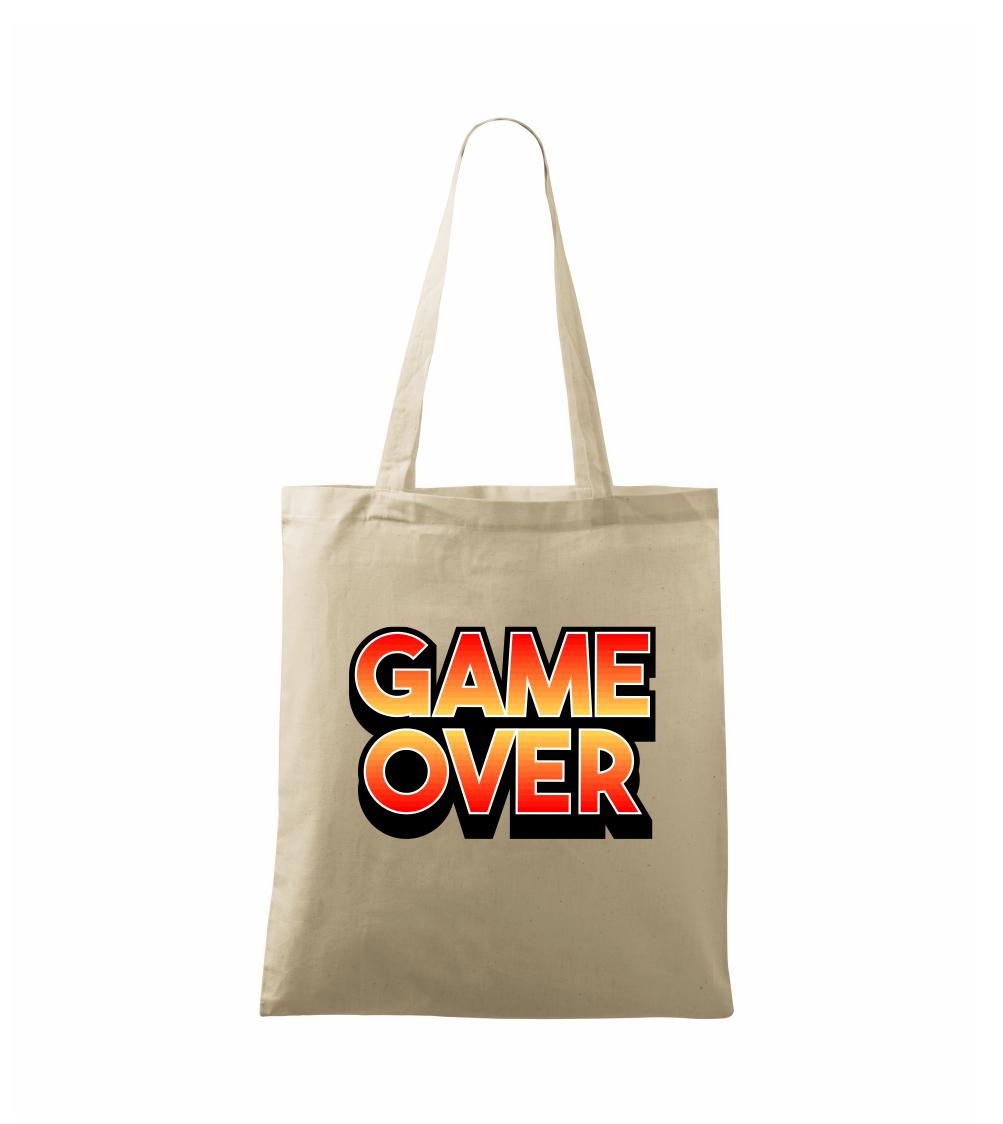 Game over - nápis barevný