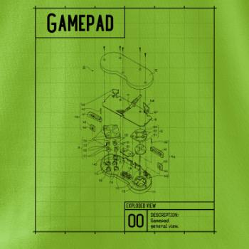 Nákres Gamepad rozebraný