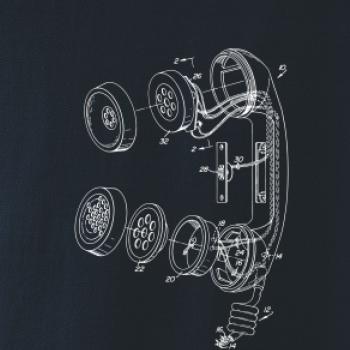 Nákres telefonní sluchátko staré