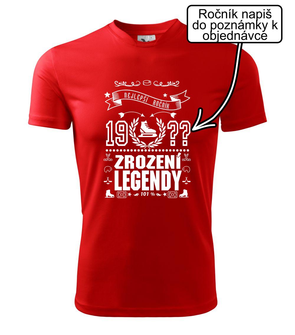 Zrození legendy - pro hokejistu - Pánské triko Fantasy sportovní (dresovina)