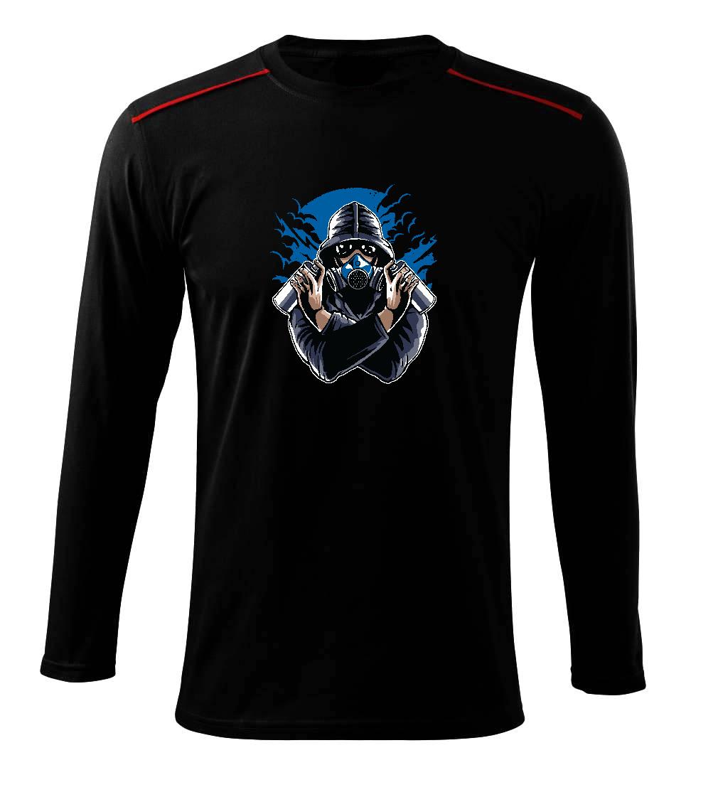 Graffiti Gasmask - Triko s dlouhým rukávem Long Sleeve