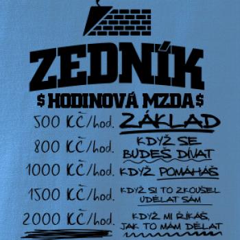 Hodinová mzda zedník Hodinová mzda zedník
