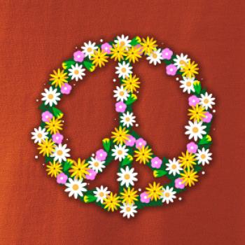 Peace symbol kopretiny Peace symbol kopretiny
