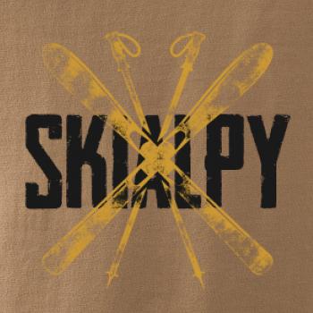 Skialpy nápis lyže