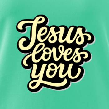 Jesus loves you - psací písmo