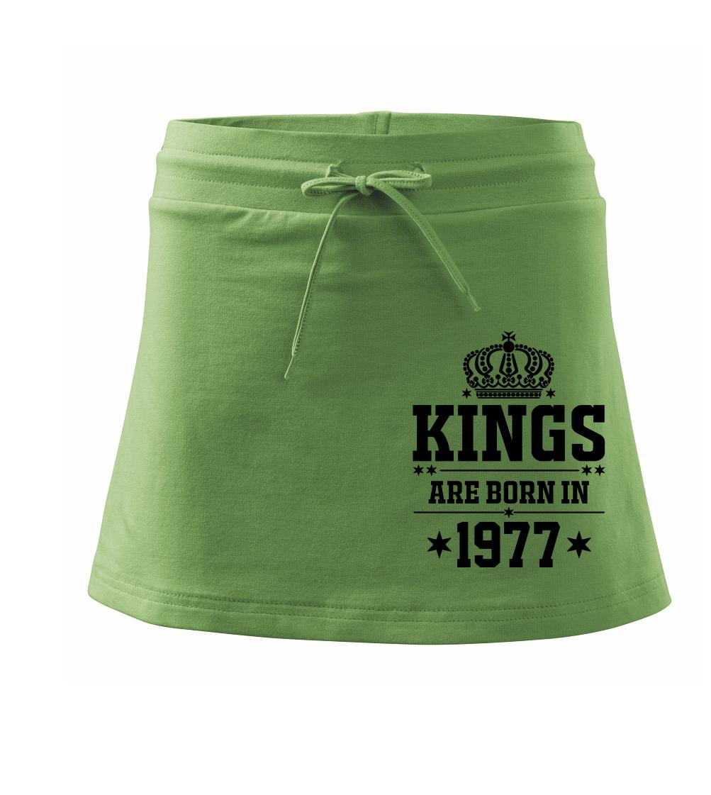 Kings are born in 1977 - Sportovní sukně - two in one