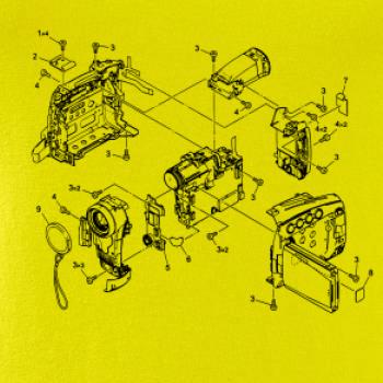 Nákres videokamera stará