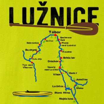 Mapa řeky Lužnice