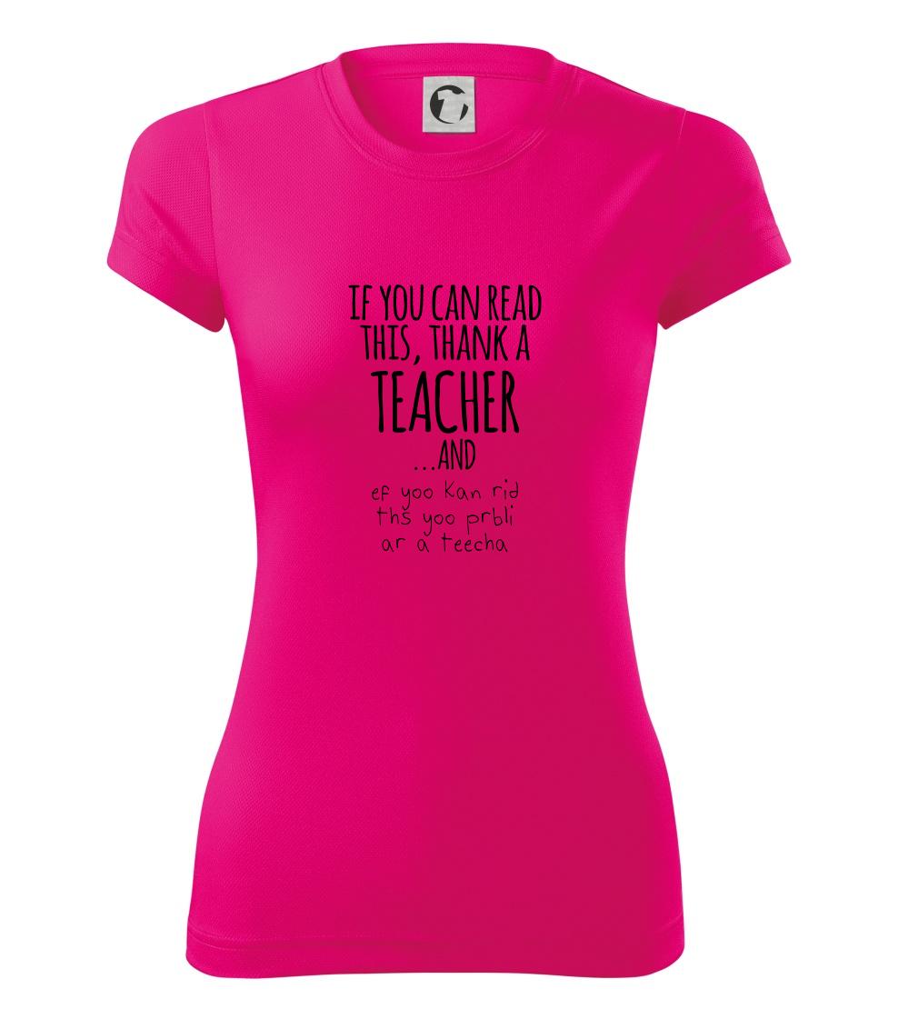 If you can read this - teacher