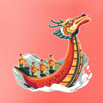 Dračí lodě při závodě