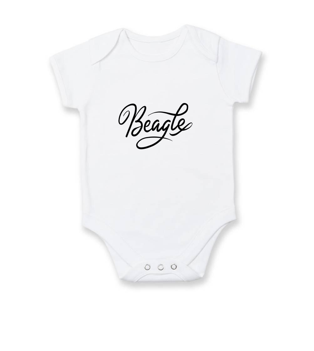 Beagle - nápis okrasný - Body kojenecké