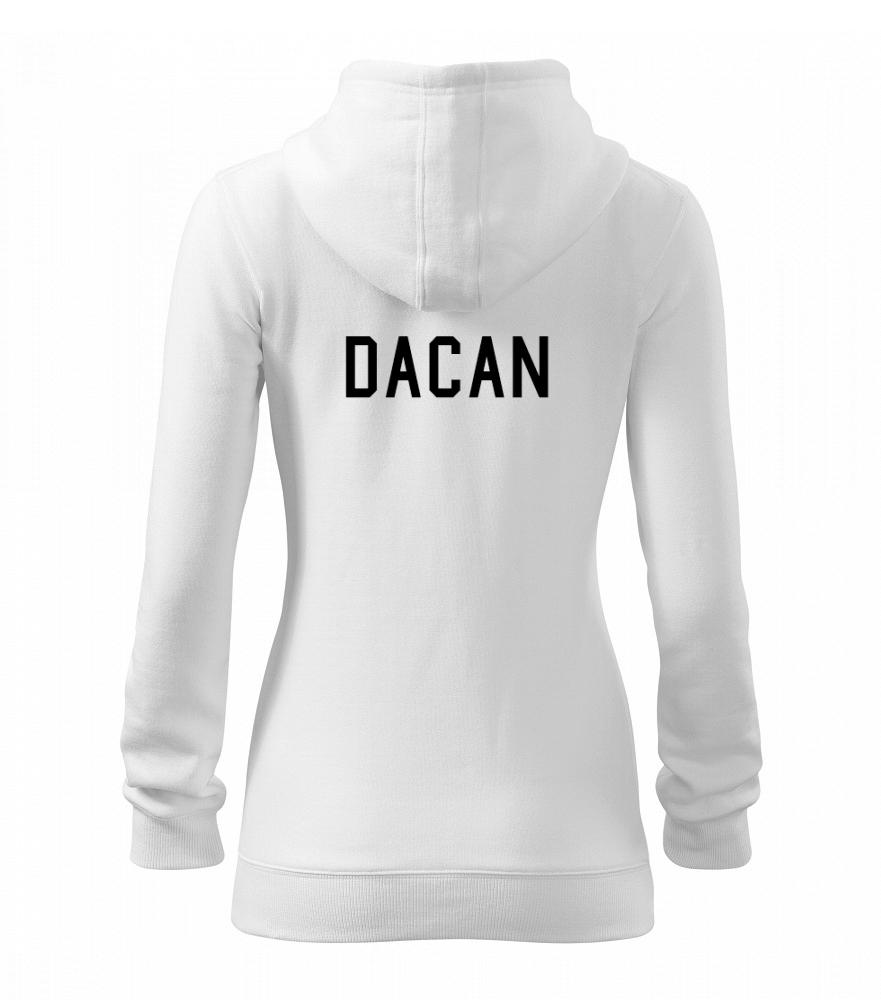 Dacan - Dámská mikina trendy zipper s kapucí