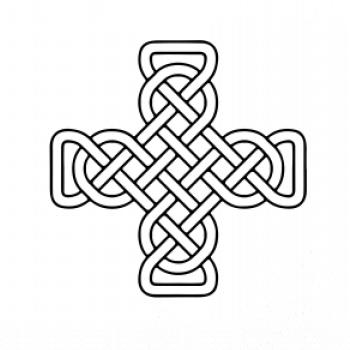 Keltský uzel kříž Keltský uzel kříž