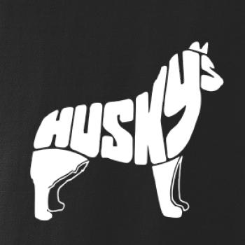 Husky - text v těle