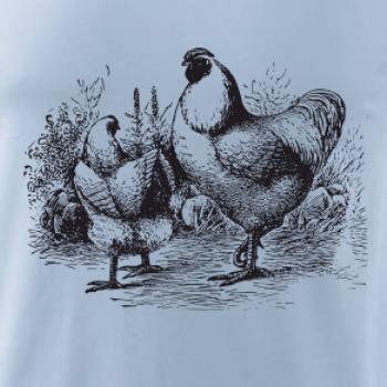 Slepičí rodina malovaná