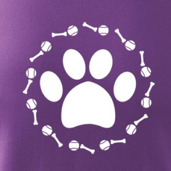 Tlapka míč kost pes