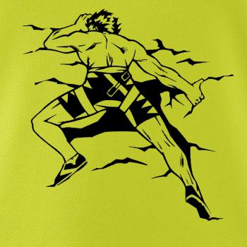 Climbing man