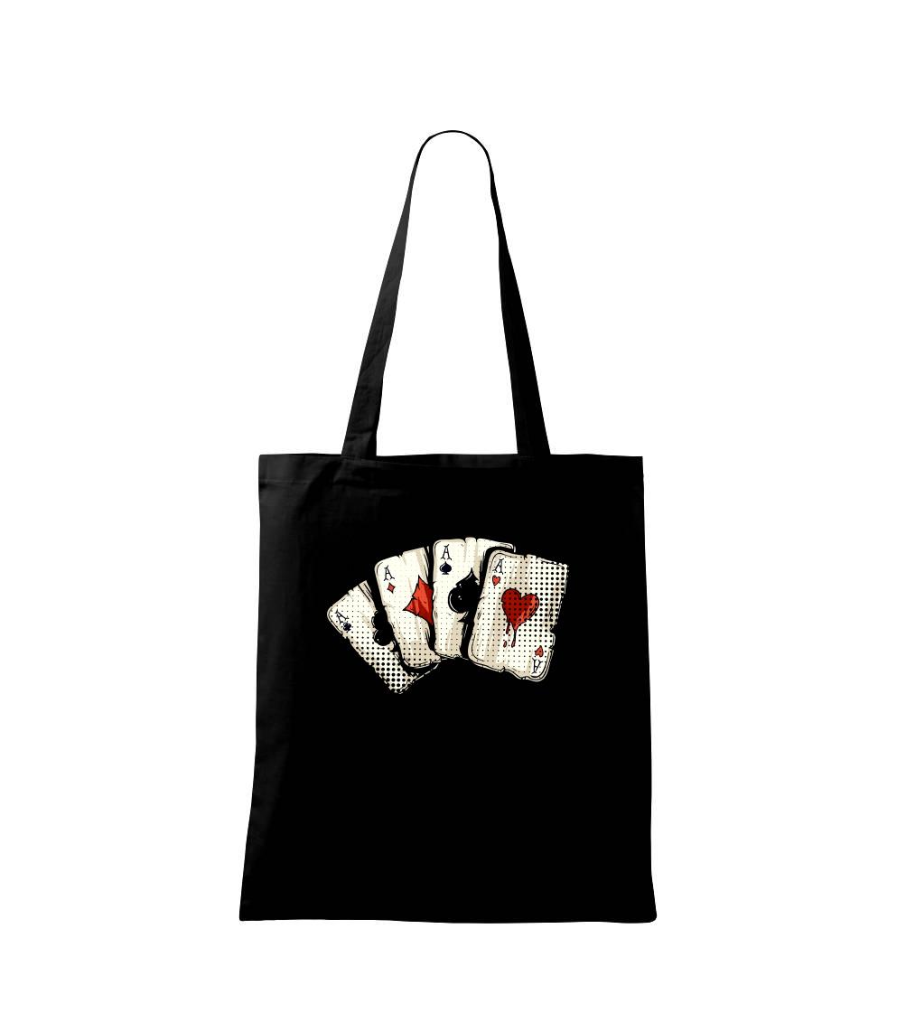Poker - karty kreslené - Taška malá
