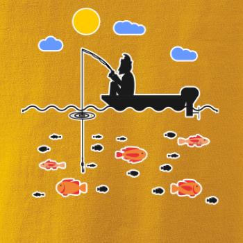 Rybář který má smůlu na loďce