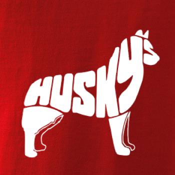 Husky - text v těle